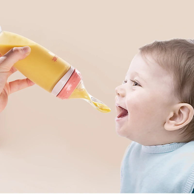 Silicone Squeezing Feeding Bottle