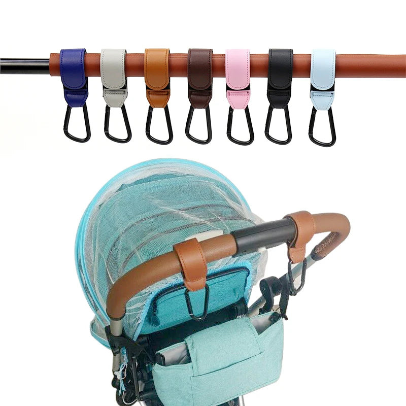 PU Leather Baby Bag Stroller Hook